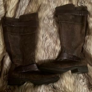 Ugg riding boots in brown
